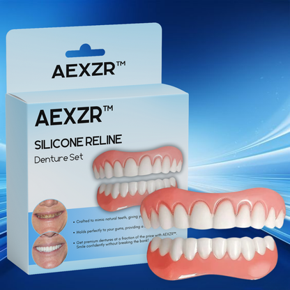 🔥2024 North America Best Seller TOP1🔥AEXZR™ Silicone Reline Denture Set