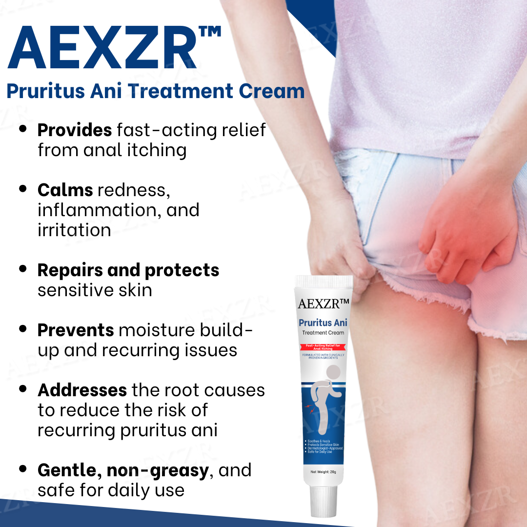 AEXZR™ Pruritus Ani Treatment Cream(⏰𝐋𝐢𝐦𝐢𝐭𝐞𝐝 𝐭𝐢𝐦𝐞 𝐝𝐢𝐬𝐜𝐨𝐮𝐧𝐭 𝐋𝐚𝐬𝐭 𝟑𝟎 𝐦𝐢𝐧𝐮𝐭𝐞𝐬⏰)