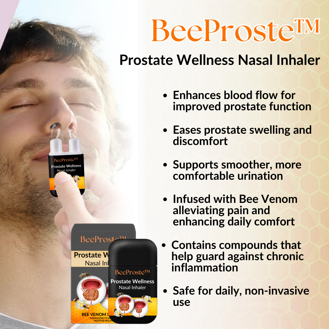 BeeProste™ Prostate Wellness Nasal Inhaler🐝(⏰𝐋𝐢𝐦𝐢𝐭𝐞𝐝 𝐭𝐢𝐦𝐞 𝐝𝐢𝐬𝐜𝐨𝐮𝐧𝐭 𝐋𝐚𝐬𝐭 𝟑𝟎 𝐦𝐢𝐧𝐮𝐭𝐞𝐬⏰)