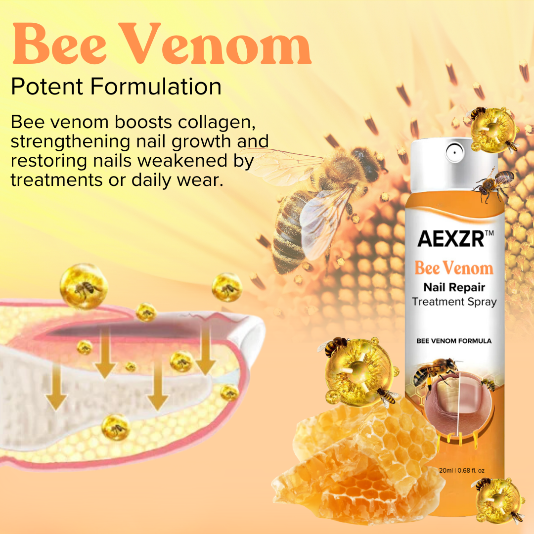 FDA Endorsed🇺🇸 |🐝AEXZR™ Bee Venom Nail Repair Treatment Spray🏆✅